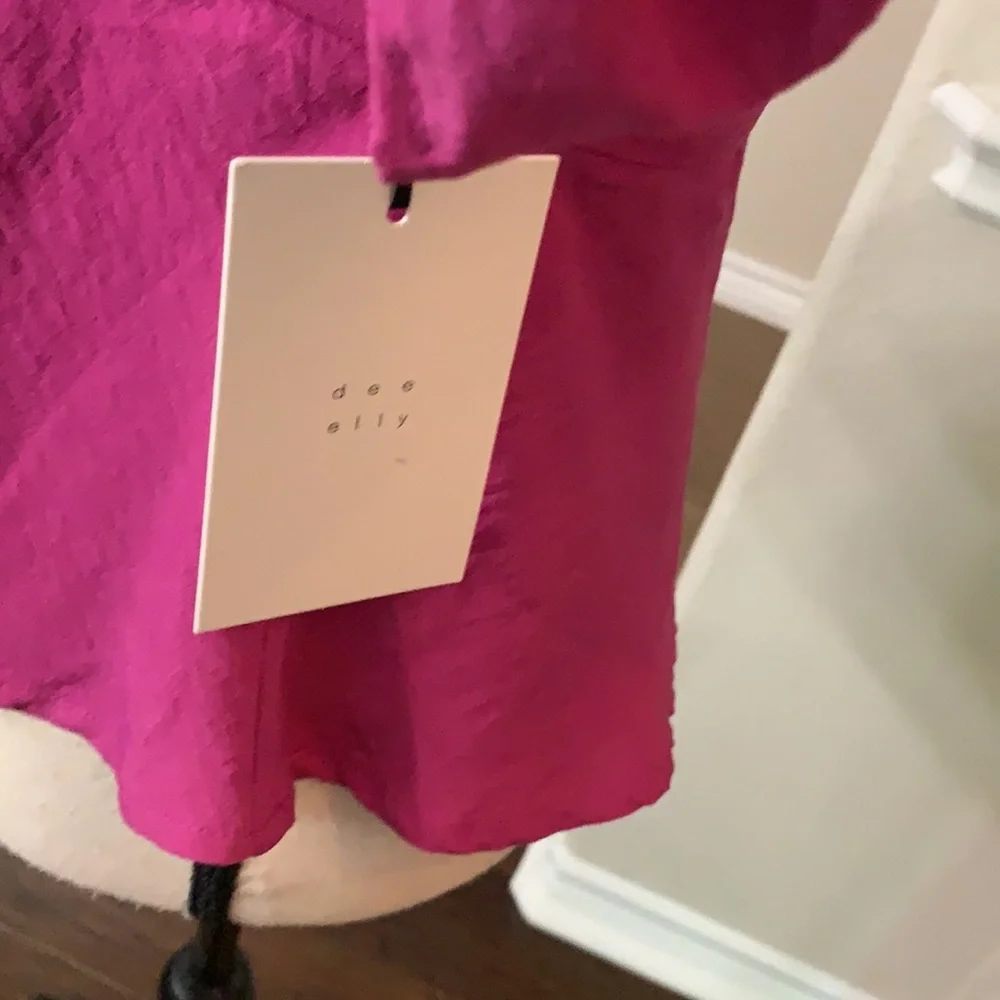 Dee Elly purple peplum top Size S - Picture 15 of 16